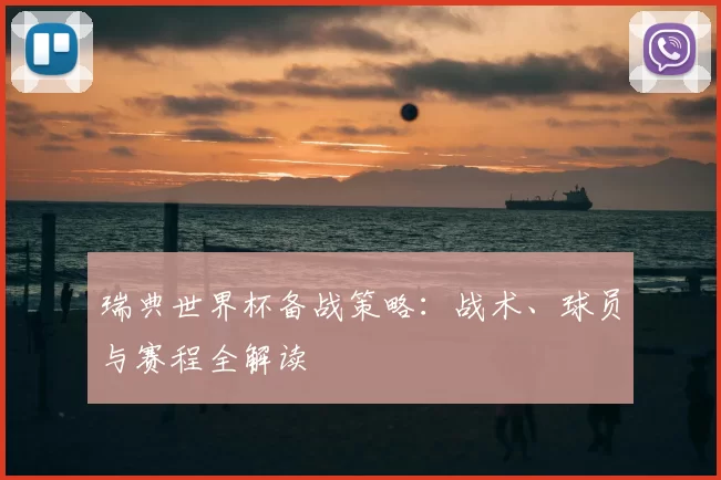 瑞典世界杯备战策略:战术、球员与赛程全解读