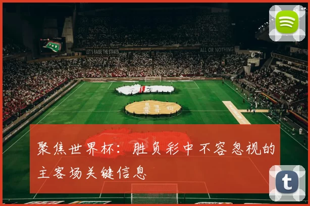 聚焦世界杯:胜负彩中不容忽视的主客场关键信息